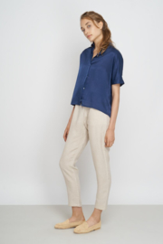 Jungle Folk - Tona Blouse - nightblue - Silk/Cotton