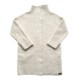 VillVill - Cardigan 100% wool handknitted & Felted - Medium - Cream