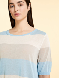 Marina Rinaldi - Viscose  crepe jumper - ski blue 