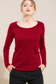 Lanius longsleeve organic cotton - red