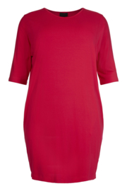 Qneel - Jersey dress oversized - Pink