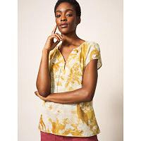 Whitestuff - Keri organic cotton top ivory