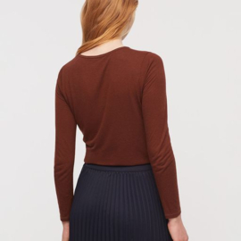 Nicethings - viscose/wol - donker bruin