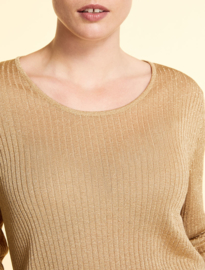 MARINA RINALDI - LUREX EFFECT JUMPER GOLD