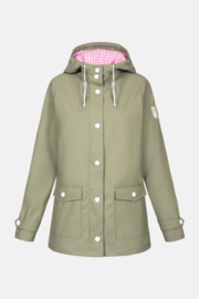 Derbe - Peninsula Vichy Women's Rain Jacket Light Olive