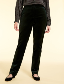 MARINA RINALDI - REGOLA - VELVET TROUSERS - GREEN