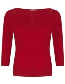 Very Cherry - Boatneck Top - red