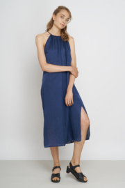 Jungle Folk - Ella Dress - Dark blue - Silk/cotton