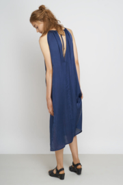 Jungle Folk - Ella Dress - Dark blue - Silk/cotton