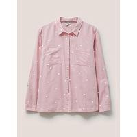 Whitestuff - Emilia organic cotton shirt pink