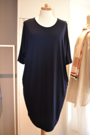 Qneel - Jersey dress oversized - dark blue