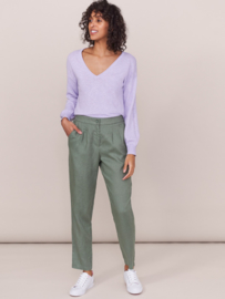 White Stuff - Maddie linen trouser -  green