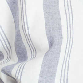 Jungle Folk - Amira Kaftan - striped blue white - handwoven cotton