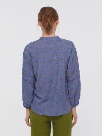 Nicethings - Little bloom print slub shirt