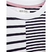 whitestuff - cassie stripy t shirt - Navy