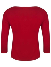 Very Cherry - Boatneck Top - red