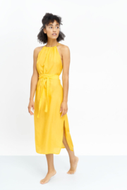 Jungle Folk - Ella Dress - Banana Yellow - Silk/Cotton