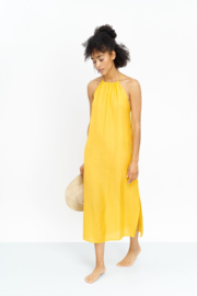 Jungle Folk - Ella Dress - Banana Yellow - Silk/Cotton