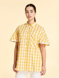 MARINA RINALDI - COTTON SHIRT - WHITE YELLOW