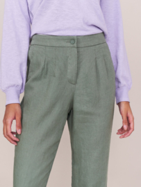 White Stuff - Maddie linen trouser -  green