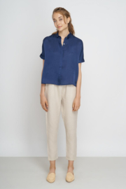 Jungle Folk - Tona Blouse - nightblue - Silk/Cotton