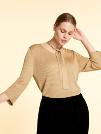 MARINA RINALDI - LUREX EFFECT JUMPER GOLD