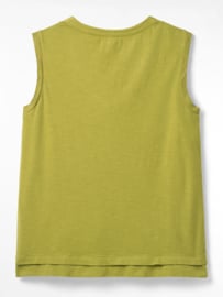 White Stuff - Anu linen top - pea green