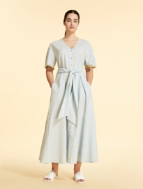 MARINA RINALDI - COTTON DRESS - SKI BLUE