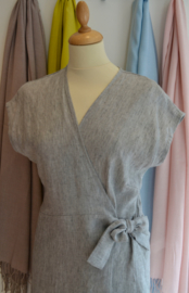 Lana - linnen dress - light grey