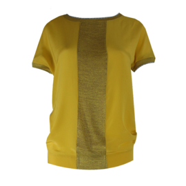 Icke - shirt silk yellow/oker
