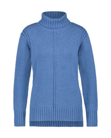 Mara May - Pullover col - Kobalt