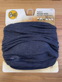 Midweight Merino Wool Buff Night Blue Melange