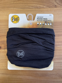 Lightweight Merino Wool Buff Black