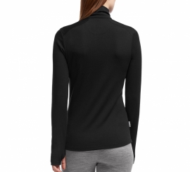 260 Tech LS Half Zip Black dames