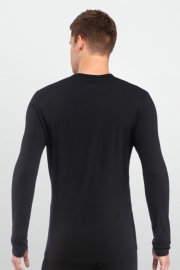 Oasis LS Crewe Black heren