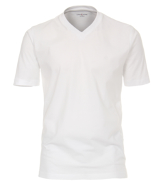 V-hals T-Shirt Wit  92600-0 S t/m 6XLARGE DUO-PACK