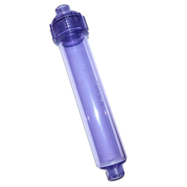 Hervulbaar filterhuis van 700 ml. 2,5" diameter