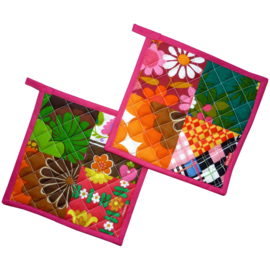 Pannenlappen patchwork retro vintage