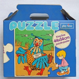 Fabeltjeskrant meneer de Uil puzzel blauw