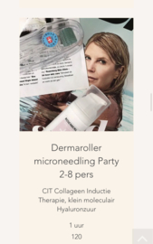 Dermaroller microneedling Party