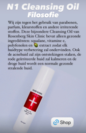 N1 Cleansing Oil 100 ml | Squalane Reiniging & (body) Care!  | Rosenberg Skin Clinic®