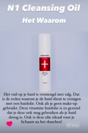 N1 Cleansing Oil 100 ml | Squalane Reiniging & (body) Care!  | Rosenberg Skin Clinic®