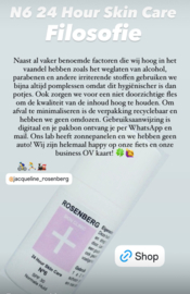 N 6.  24 Hour Skin Care | squalaan olie met Zink  | Rosenberg Skin Clinic®