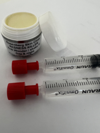 5 ml pigmentvlek verwijderaar aanstip +  5 ml pigment zink afdek
