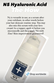 N 5. 100% Hyaluronic Acid | Hydration booster | Rosenberg Skin Clinic®