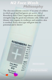 N2 Face Wash PH 3.5 with lactic acid |  30 ml | Rosenberg Skin Clinic®