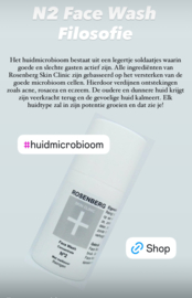 N2 Face Wash 30 ml | PH neutral met melkzuur | Rosenberg Skin Clinic®