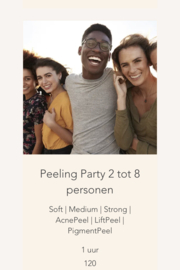 Peeling Party min 2 max 8 personen