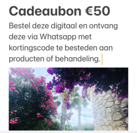 Cadeaubon €50 om te geven of te vragen