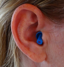 Protection des oreilles du motard (Bleu Marine).